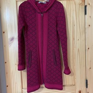 Athleta hooded zip up sweater